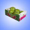 Verpacken- der Lebensmittelgewölbte Plastikversandkästen für Frucht-Kühlraum-Transport